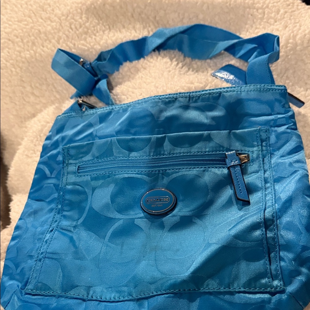 Coach Vibrant Blue Crossbody Bag